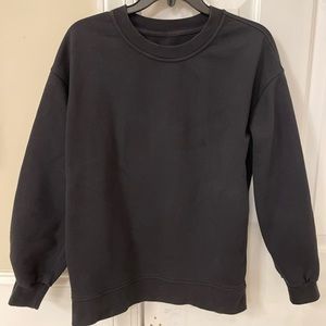 Lululemon Black Perfectly Oversized Crew Sweatshirt size 2/4